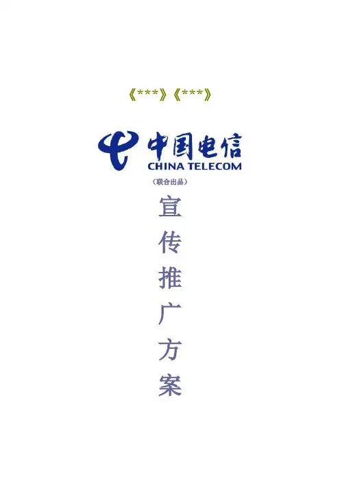 中国电信宣传推广方案