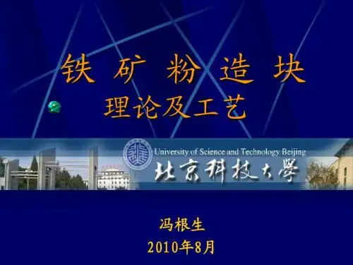 铁矿粉造块理论及工艺