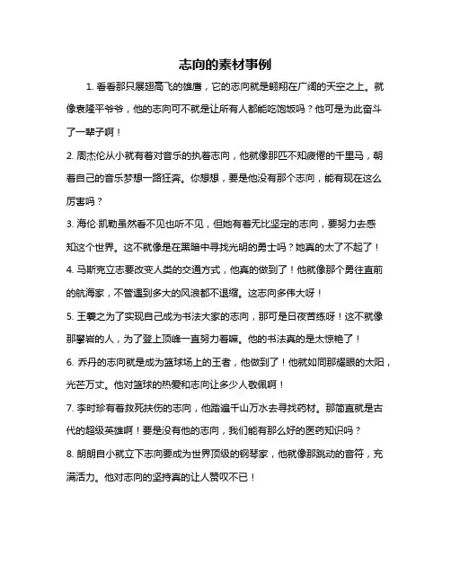 志向的素材事例
