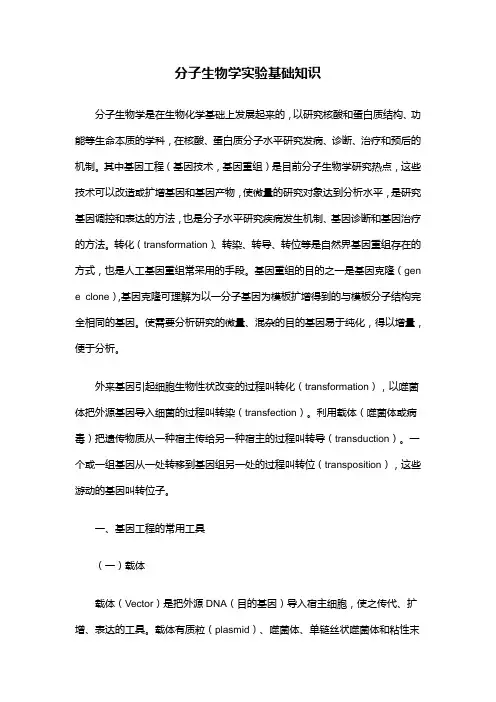 分子生物学实验基础知识 2