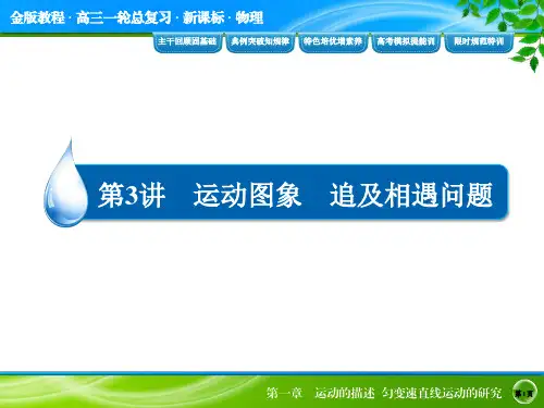 第一章 运动的描述 运动图象 追及相遇问题