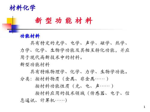 材料化学导论第7章_新型功能材料(2)