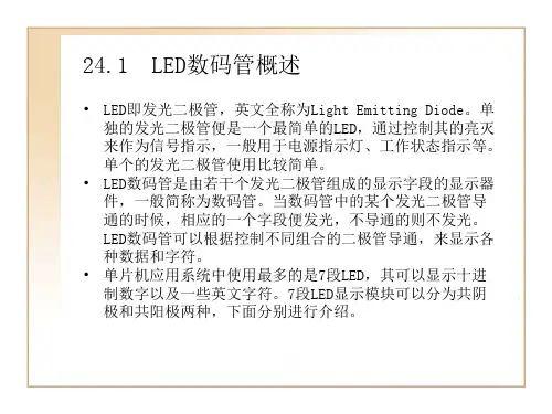 第24章 LED数码管显示