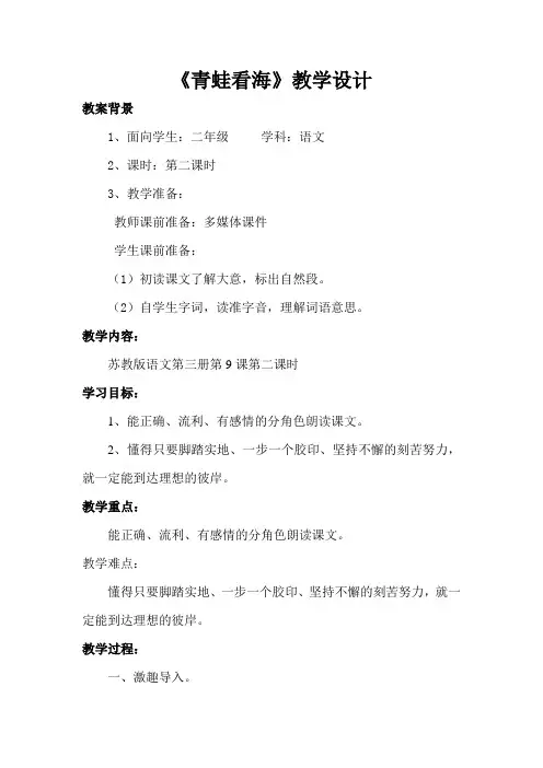 青蛙看海