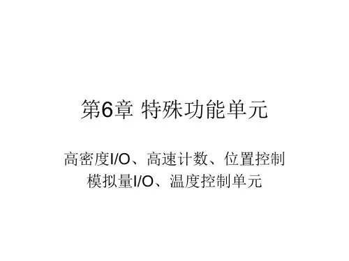 特殊功能单元