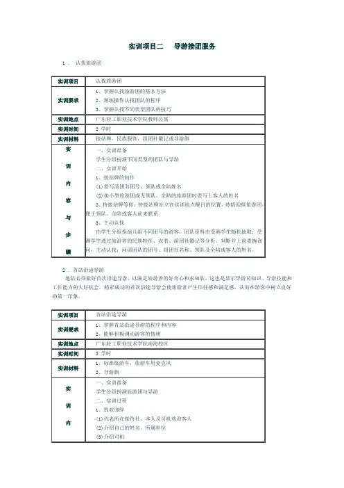 旅行社接待