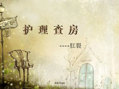 肛裂护理查房医学PPT