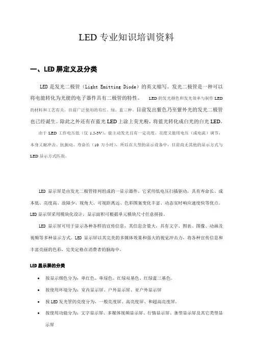 LED专业知识培训