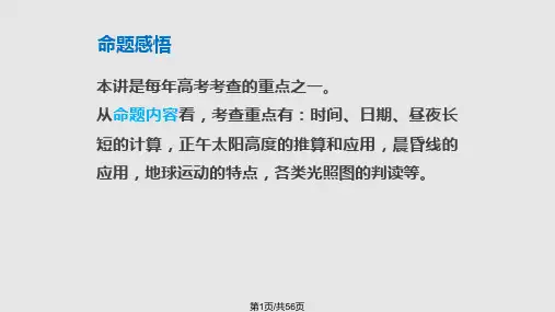 地球运动专题PPT课件