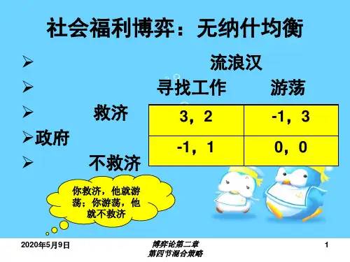 第四节混合策略反应函数