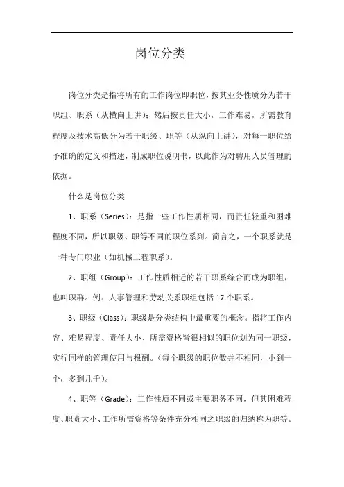 岗位分类 2