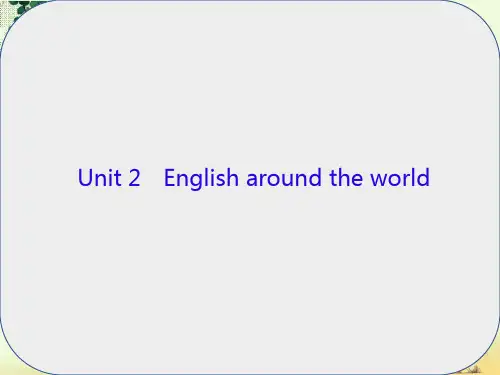 新课标8高三英语一轮复习Unit2Englisharoundtheworld课件新人教版必修1