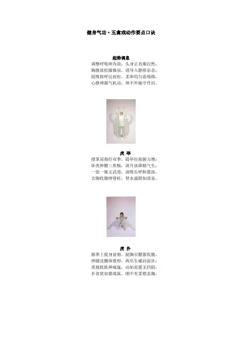 健身气功·五禽戏动作要点口诀