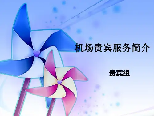 xx银行培训：机场贵宾服务简介