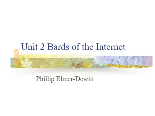 Unit 2 Bards of the Internet