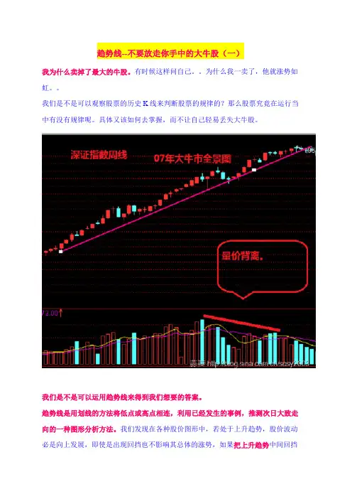 趋势线画法图解汇总