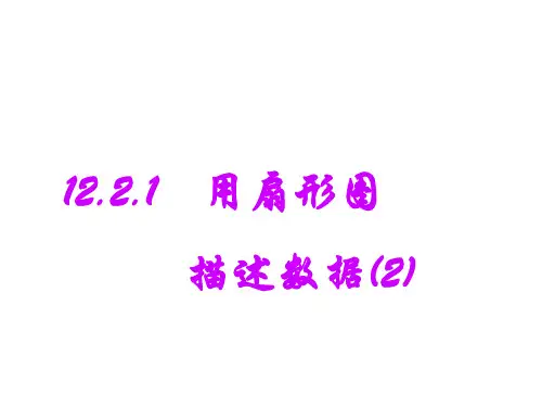 用扇形图表示数据2