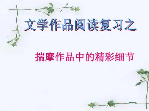 中考语文总复习名师讲评课件：文学作品ppt(8份打包)3