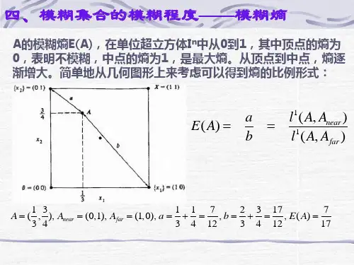 四、模糊集合的模糊程度——模糊熵