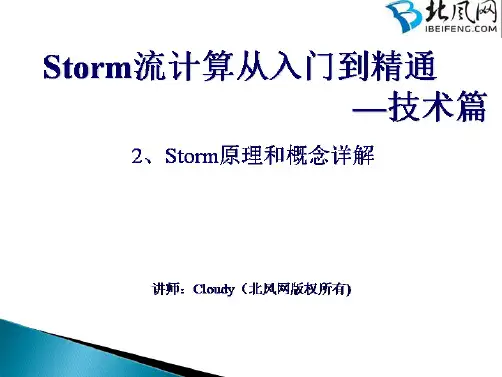 storm入门视频教程2、Storm原理和概念详解