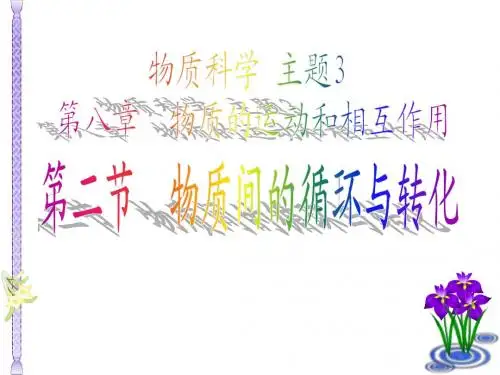 8.2物质间的循环与转化