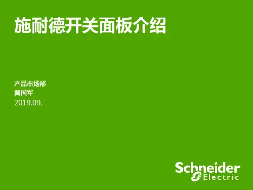 施耐德开关介绍共91页