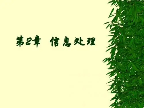 第2章 信息处理