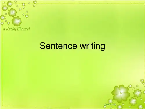 sentence writing