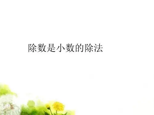 《小数除法2》课件