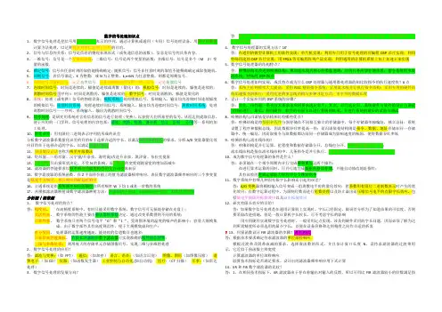 数字信号处理知识点