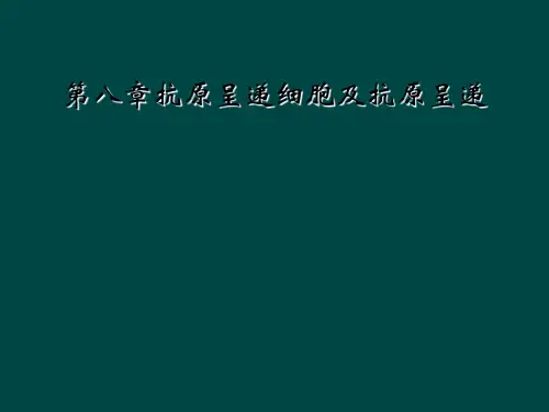 第八章抗原呈递细胞及抗原呈递