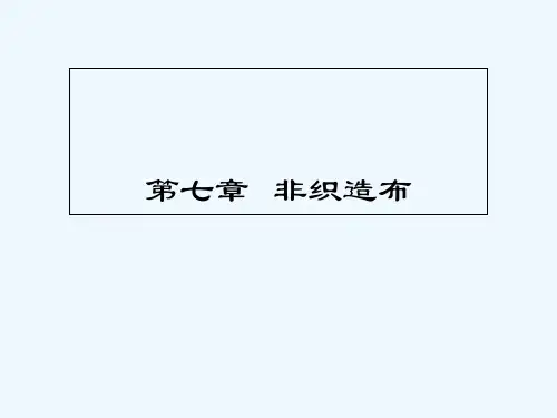 第七章 非织造布 PPT