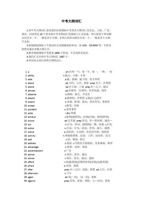 中考大纲词汇.docx