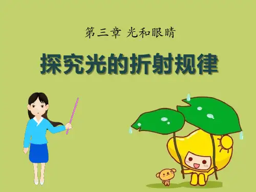 《探究光的折射规律》光和眼睛精品 课件 