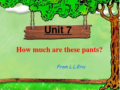人教版新目标英语七年级上UNIT7教学课件