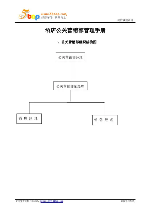 五星级酒店公关营销部管理手册