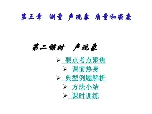 九年级物理声现象2