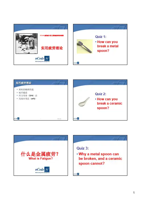 nCode培训 实用疲劳理论