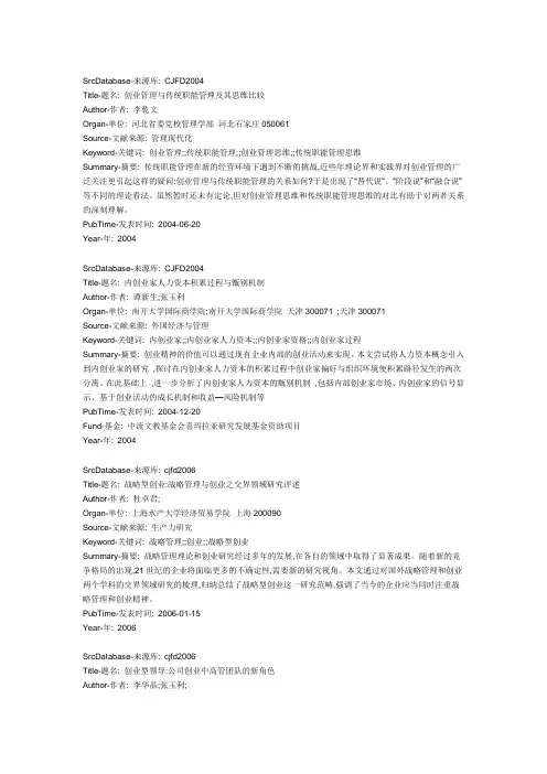 创业型领导