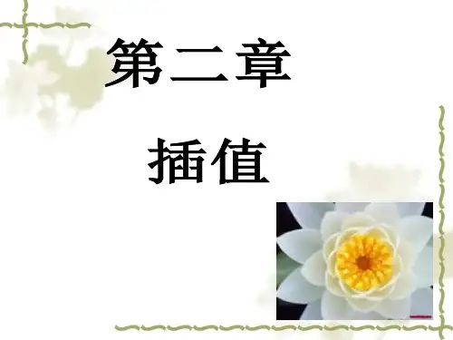 数值分析 第2章 插值PPT课件