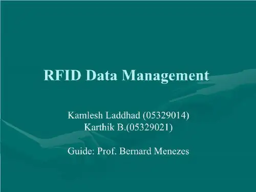 RFID DataManagement