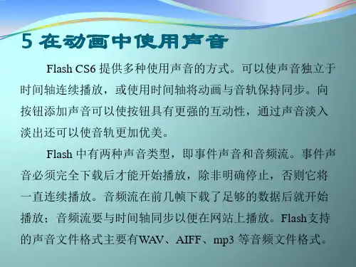 FLASH讲稿-第5部分其它功能