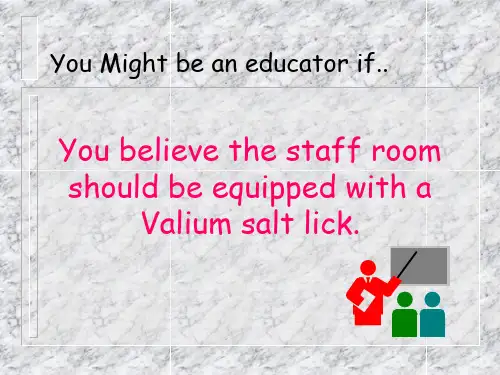 You believe the staff room should be equipped with a