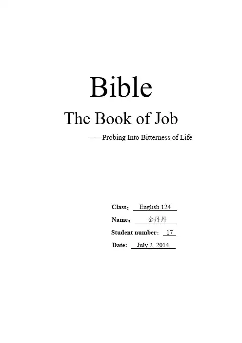 Bible  约伯记
