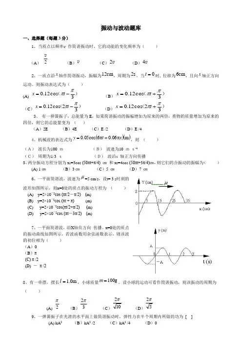 大学物理题库-振动与波动
