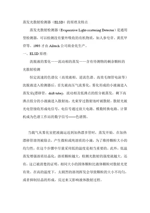 蒸发光散射检测器ELSD