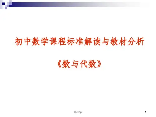 《初中数学课程培训》PPT课件
