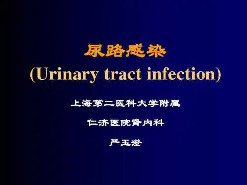 尿路感染PPT