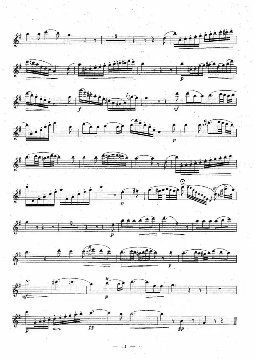 乘着歌声的翅膀幻想曲, 门德尔松曲 长笛谱.pdf