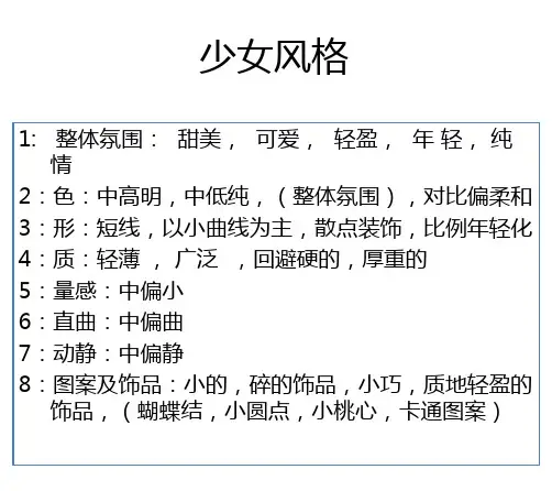 服饰风格分析PPT课件
